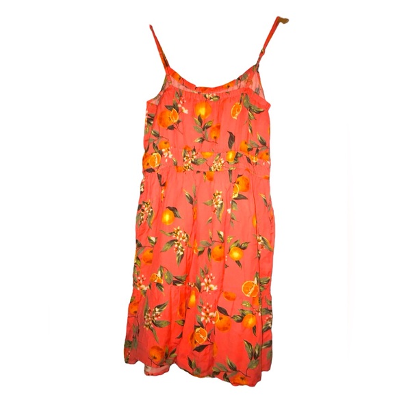 Orange Harvest Smocked Waist Cami Dress - Picture 5 of 6